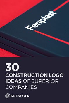 an image of the cover of a book that says construction logo ideas of supervisor companies