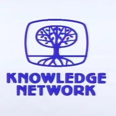 the knowledge network logo is shown on a white background with blue lettering