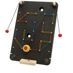 an image of a board game that is made out of wood and plastic pegs