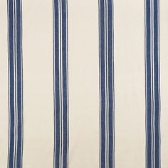 a blue and white striped fabric with vertical stripes