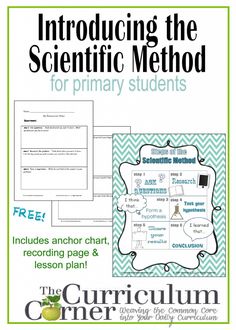 an image of the scientific method for primary students to practice their writing skills and use