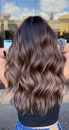 Tone On Tone Highlights Dark Brown, Lowlights Short Hair Brown, Plain Brown Hair Color, Hair Colors For Brunettes Winter, Solid Hair Color Ideas Fall, Cool Tone Fall Hair, Dark Brown Hair With Thick Highlights, Dark Brown Hair With Highlights And Lowlights Fall, Haircolor Ideas 2022 Fall