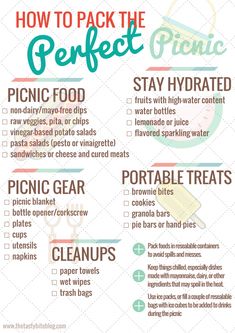 how to pack the perfect picnic checklist for kids and adults with free printables