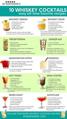 the top ten cocktails for every type of drink