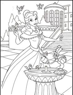 the princess and frog coloring pages for kids to print out on their own wallpaper