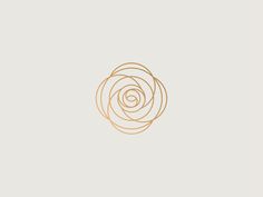 a golden rose on a white background