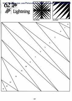 the diagram shows how to draw lines in different ways