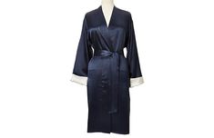 This classically styled and reversible robe is designed with a contrasting collar and patch pockets and, while practical for everyday use, the sumptuous comfort of its pure silk construction makes each wear feel like a special occasion. Brand Collection, White Gloves, Tag Sale, Stylish Home, One Kings Lane, Pure Silk, Feel Like, Home Furnishings, Duster Coat