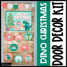 a wooden board with christmas decorations on it and the words'merry christmas kits '