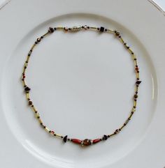 Gold brown rust silver gemstone seed bead handmade artisan choker necklace made with agate, bloodstone and crystal, a unique jewelry gift Seed Bead Choker, Bead Choker Necklace, Unique Jewelry Gifts, Bead Choker, Artisan Gift, Zodiac Necklaces, Beaded Choker Necklace, Gift For Girls, Beaded Choker