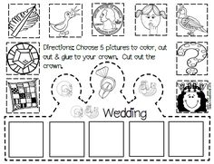 a cut and paste worksheet for children to learn how to make their own pictures