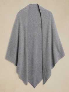 Elettra Cashmere Wrap | Banana Republic Solid Cashmere Shawl For Winter, Winter Cashmere Shawl, Solid Poncho For Winter Layering, Solid Color Winter Poncho For Layering, Winter Layering Poncho, Cashmere Shawl Winter Outerwear, Cashmere Shawl Outerwear For Winter, Winter Cashmere Shawl Outerwear, Cozy Cashmere Shawl For Fall