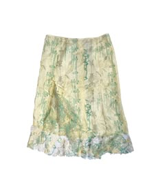 Condition  Size M Waist 39 cm Hips 50 cm Total Length 63 cm 47% Polyamid 33% Poliester 20% Viscosa Spring Silk Flared Skirt, Spring Silk Midi Skirt, Summer Silk Mini Skirt, Spring Silk Skirt With Lined Detail, Silk Bottoms With Ruffles For Spring, Flowy Silk Skirt For Spring, Silk Flowy Skirt For Spring, Spring Silk Skirt, Casual Silk Lined Skirt