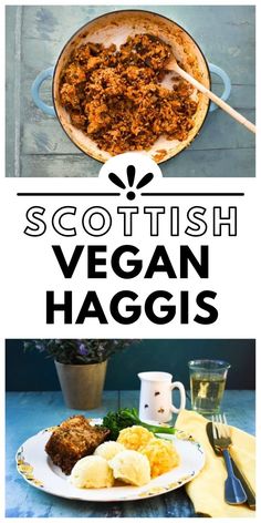 Scottish vegan haggis Vegan Haggis Recipe, Vegan Supper Ideas, Haggis Recipes, Vegan Haggis, Butter Lentils, Burns Night Recipes, Robbie Burns Night, Burns Dinner, Haggis Recipe