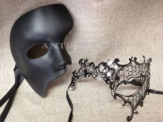 Mascarade Ball, Black Masquerade, Era Victoria, Masquerade Outfit, Masquerade Ball Party, Masquerade Wedding, Venetian Masquerade Masks, Couple Black