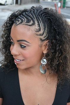 Corn Roll Hair Styles, Side Braid Hairstyles, Side Hairstyles, Cool Braid Hairstyles, Cool Braids, Coconut Oil Hair, Braids For Black Women