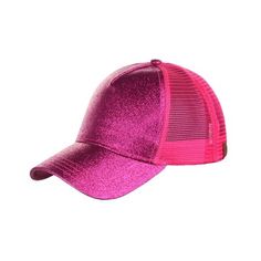 Glitter Pony Tail Outlet Mesh Adjustable Hat, Hot Pink Size: One Size.  Gender: female.  Age Group: adult. Simple Makeup, Adjustable Hat, Hat Sizes, Cloth Bags, Women's Accessories, Trucker Hat, Hot Pink, Outlet, Bag Accessories