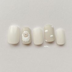 Minimal Nails, Animal Nails, Kawaii Nails, Short Acrylic Nails Designs, Dream Nails