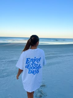 ENJOY THE GOOD DAYS SHIRT - Jewels Kennedy Designs Crop Tanks, Comfort Colors Tee, Mens Long Sleeve Tee, Jacksonville Fl, Summer Tee, Hey There, Beach Shirts, Oversized Tee, Front Design