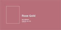 a pink background with the words rose gold in white letters on it and an image of a