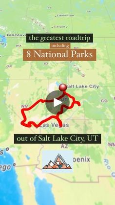 an interactive map shows the location of the national parks in salt lake city, ut