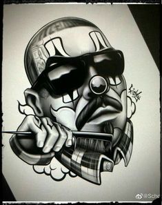 Cholo Tattoo, Lowrider Tattoo, Cholo Style, Clown Tattoo, Prison Art, Chicano Style Tattoo, Mexican Culture Art, Cholo Art