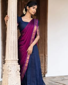 Half Saree Designs South Indian, Onam Outfits, Simple Lehenga, Trendy Outfits Indian, Long Gown Design, Lehenga Designs Simple, Latest Model Blouse Designs, Fashionable Saree Blouse Designs