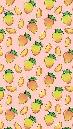 an orange and yellow pattern on a pink background