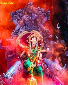 Devi Durga Full Hd 4k, Universe Spirituality, Durga Maa Paintings, Spiritual Faith, Jai Mata Di, Good Morning Greeting Cards