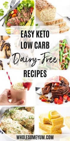 Low Carb Dairy Free, Easy Low Carb Meals, Low Carb Low Fat Recipes, Low Fat Low Carb