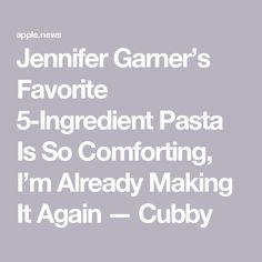 an advertisement with the words'5 ingredient pasta is so comforting i'm already making it