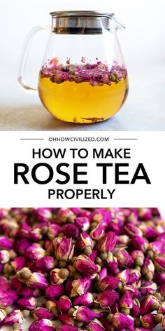 how to make rose tea properly