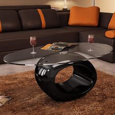 Hancock Coffee Table Coffee Tables Sokoni Homestore. Waiting Room Furniture, Oval Glass Coffee Table, Unique Nightstand, Home Coffee Tables, Black Coffee Tables, Oval Coffee Tables, Couch Table, Glass Top Coffee Table, Living Room Side Table