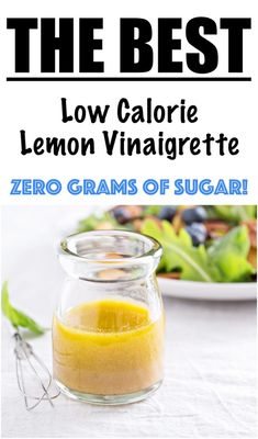 the best low calorie lemon vinaigrete