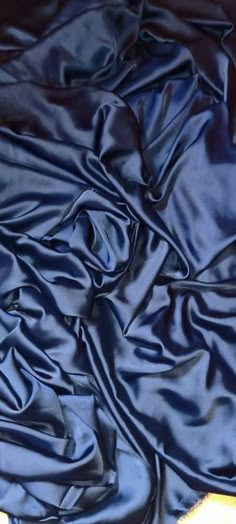 1mtr navy blue colour smooth silky elegant  liquid chameuse satin fabric. This is really lovely smooth silky elegant fabric . Great to make wedding wear dresses crafts  draping Price for a mtr . Mac Book Background, Navy Blue Vibes, Navy Icons, Fantasy University, Sierra Mist, Future Dusk, Navy Aesthetic, Wedding Wear Dresses, Navy Blue And Gold Wedding