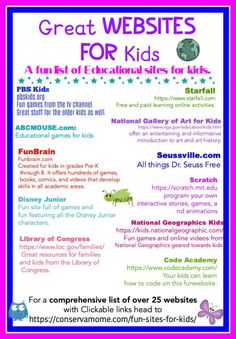 the great web sites for kids