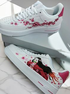 Custom Sneakers Nike, Nike Air Force 1 White, Custom Nike Air Force 1, Air Force 1 White, Custom Nike Air Force, Air Force 1 Sneakers, Painted Sneakers, Custom Nike Shoes, Unisex Clothes