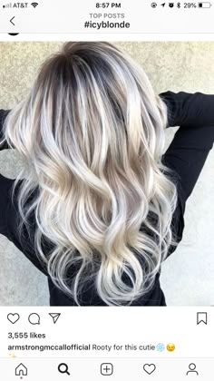 Bright Blonde Dark Roots, Ash Blonde Hair Dark Roots, Dark Roots Blonde Hair Balayage Platinum, Cool Blonde Highlights With Lowlights, Super Blonde Balayage, Highlights With Shadow Root, Root Melt Blonde Balayage, Blonde Shadow Root With Money Piece, Blonde Hair Shadow Root