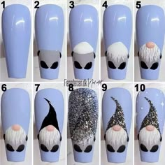 Classy Nail Art Ideas, Xmas Nail, Xmas Nail Art, Classy Nail Art, Classy Nail, Nail Art Designs Diy, Nail Art Designs Videos