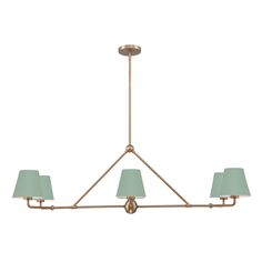 Xavier 6 Light Chandelier in Sage Green - The Well Appointed House Muted Sage Green, Green Chandelier, Muted Sage, Green Chandeliers, Grayish Green, 6 Light Chandelier, Light Chandelier, Chandeliers And Pendants, Chandelier Lighting