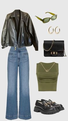 Company Happy Hour Outfit, Work Retreat Outfit, Classy Grunge Outfits, First Date Outfits, Neue Outfits, Baggy Pants