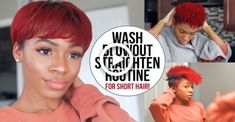 Wash, Blow Dry and Flat Iron Routine for Short Natural Hair (TWA/Pixie Cut)! VICKYLOGAN #hair Natural Hair Pixie Cut, Curled Pixie Cut, Low Porosity Natural Hair, Natural Hair Twa, Natural Hair Routine, Cute Natural Hairstyles, Hairstyles Natural Hair, Flat Iron Hair Styles