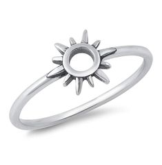 PRICES MAY VARY. PURE 925 STERLING SILVER — Crafted to stand the test of time. Sterling Silver is 92.5% silver, mixed with alloys to add strength and durability. QUALITY — All jewelry is new and inspected for quality assurance. Sunburst Ring, Sun Ring, Bad Witch, Wholesale Silver Jewelry, Band Jewelry, Silver Plated Jewelry, Sterling Silver Bands, 925 Silver Rings, Pure Silver