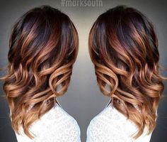 Ombre Hair Marron Caramel : La Grosse Tendance à Suivre | Coiffure simple et facile Highlights For Dark Brown Hair, Blonde Ombre Balayage, Brown Ombre Hair, Fall Hair Color Trends, Balayage Blonde, Hair Color And Cut, Colour Ideas, Brown Blonde