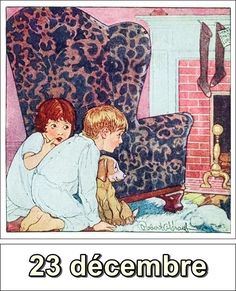 two children sitting on the floor in front of a fire place with an animal print