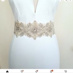 New Beaded Wedding Belt Hand Made Embroidered Belt Wedding, Modern Wedding Dress Belt, Bride Belt Pearl, Silver Wedding Belt, Wedding Dress With Bling Belt, Embellished Belts Wedding, Bridal Gown Belts, Sparkly Wedding Dress Belt, Belt For Gown Dress