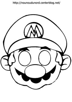 an image of mario's face with the word mario on it, in black and white