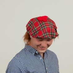 A great party hat to wear to your next Scottish party or Highland Games festival! This Scottish hat garnished with brown hair real Scotsman! One size fits most heads. 100% polyester. Approximate Dimensions (Length x Width x Height): 11.5x8x8" Material Type: Polyester Product Disclaimer: Product color may slightly vary due to photographic lighting sources or your monitor settings. Scottish Party, Brown Hair Wig, Scottish Hat, Highland Games, Red Tartan, Party Hat, Hair Wig, Photographic Lighting, Party Hats