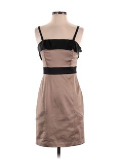 BCBG Cocktail Dress Size: 2 Tan Dresses - used. 97% POLYESTER, 3% SPANDEX, Square, Short, Sleeveless | BCBG Cocktail Dress: Tan Dresses - Used - Size 2 Tan Dresses, Cocktail Dress, Women Handbags, Size 2, Spandex, Womens Dresses, Handbags, For Women, Square