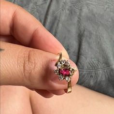 Reposhing This Item I Purchased From @Rosetijerina16. Loved It, But Ready To Rotate For Something New. Questions? Leave A Comment Below! Gold Ring With Ruby, 14kt Gold Jewelry, Ring With Ruby, 14k Gold Ring, Diamond Color, 14kt Gold, Womens Jewelry Rings, Something New, Colored Diamonds